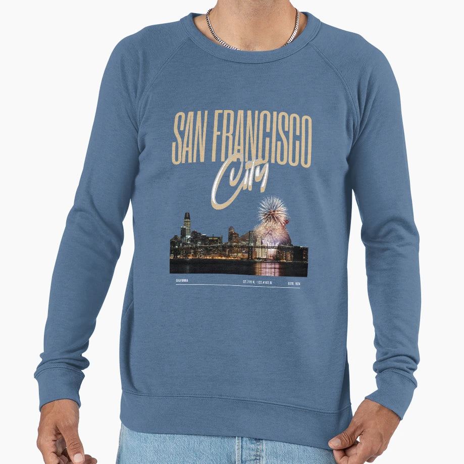 San Francisco City Sweatshirt - Trendy Graphic for Adults - T-Shirt, Sweatshirt, Hoodie