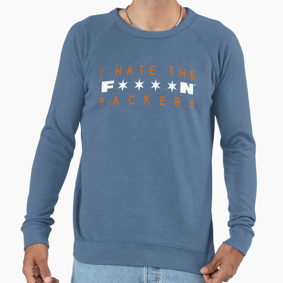 I Hate Packers Chicago Bears Sweatshirt - Aesthetic Graphic Men Women - T-Shirt, Sweatshirt, Hoodie