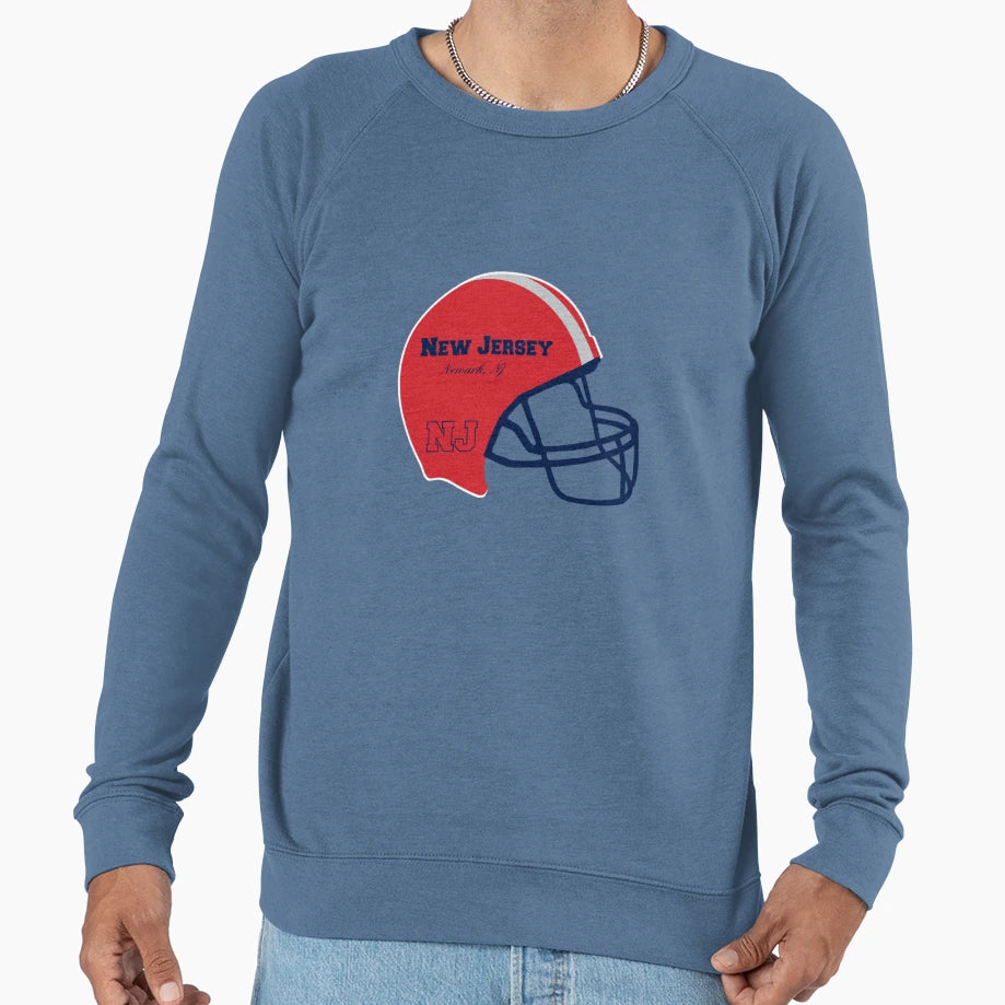 Newark New Jersey Nj Football Helmet Sweatshirt - Custom Art Print Unisex - T-Shirt, Sweatshirt, Hoodie