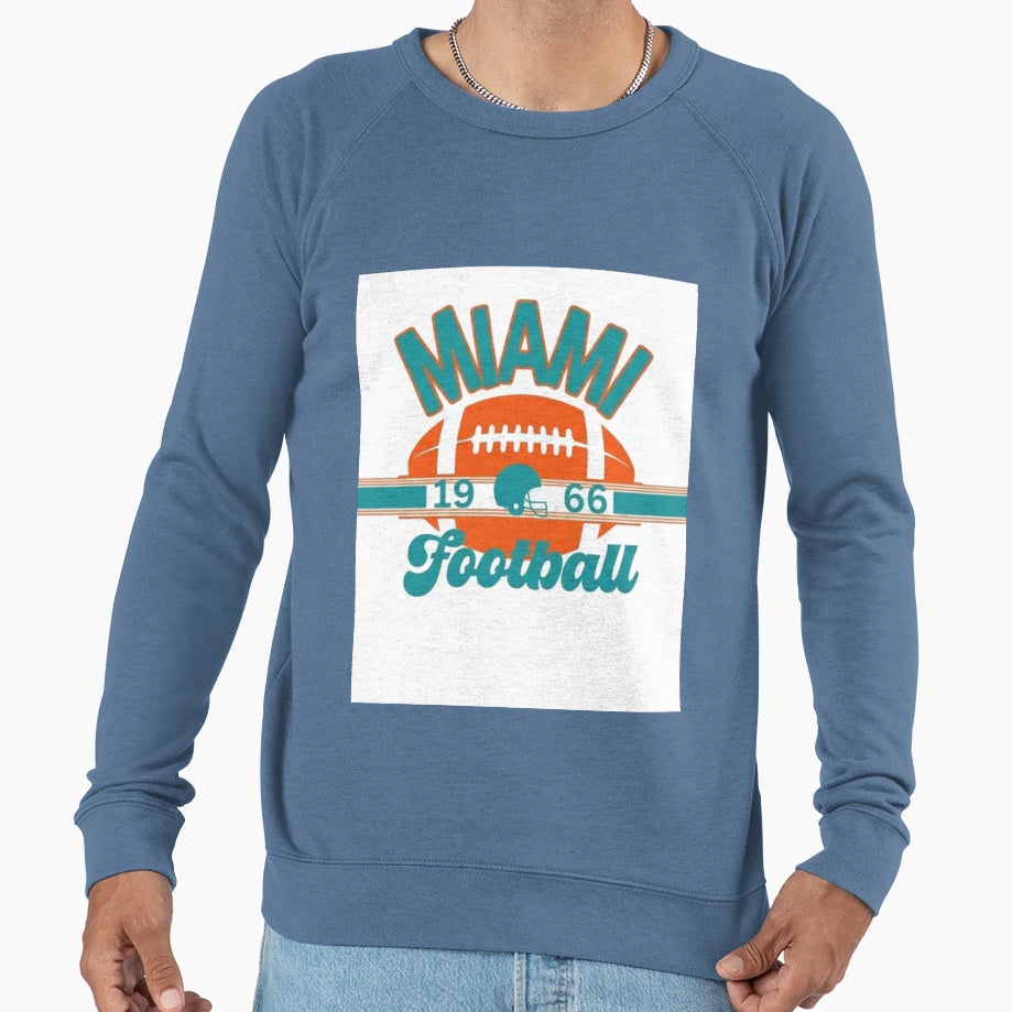 Miami Dolphins Sweatshirt - Minimalist Print Unisex - T-Shirt, Sweatshirt, Hoodie