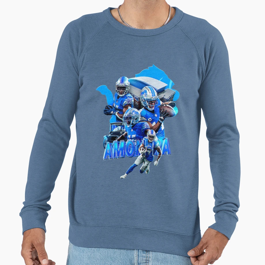 Amon Ra St Brown Detroit Lions Football Sweatshirt - Unique Graphic Unisex - T-Shirt, Sweatshirt, Hoodie