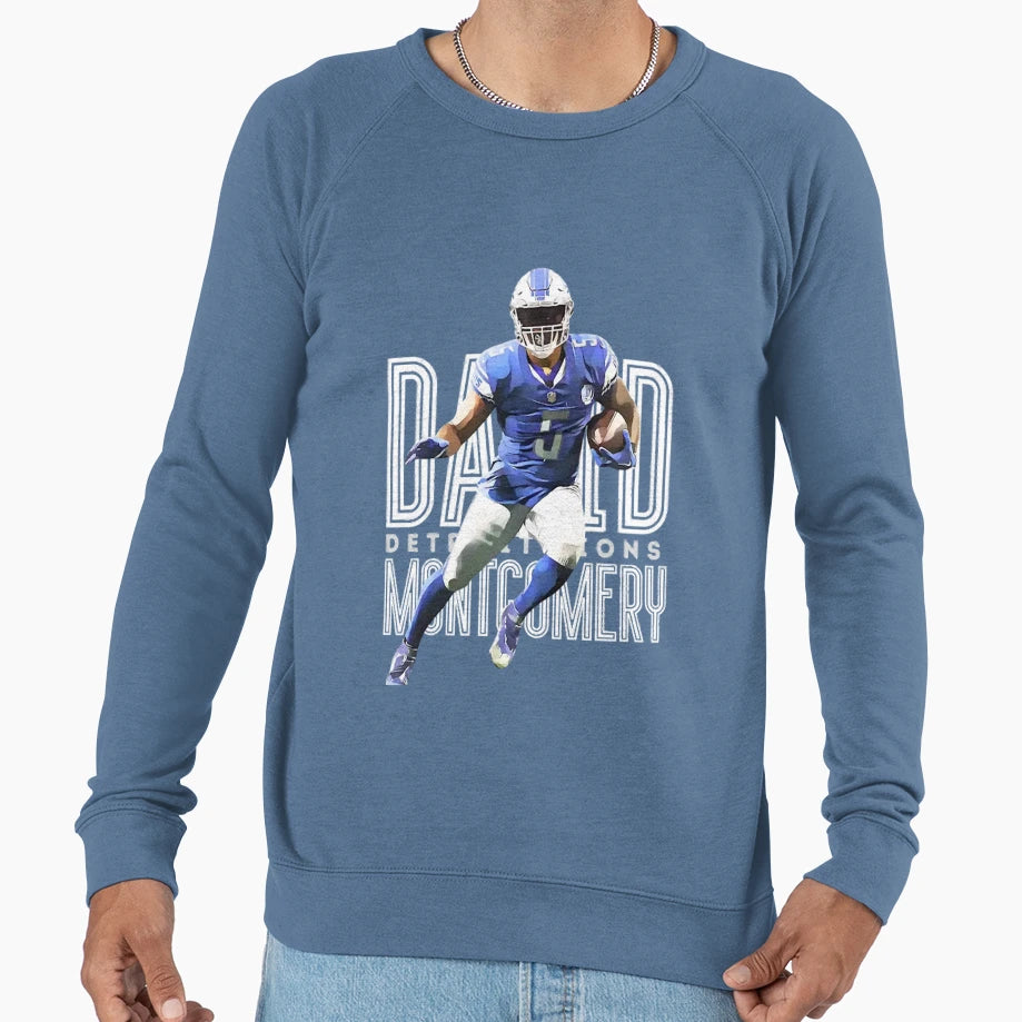 David Montgomery Lions Football T-Shirt - Novelty Apparel Men Women - T-Shirt, Sweatshirt, Hoodie