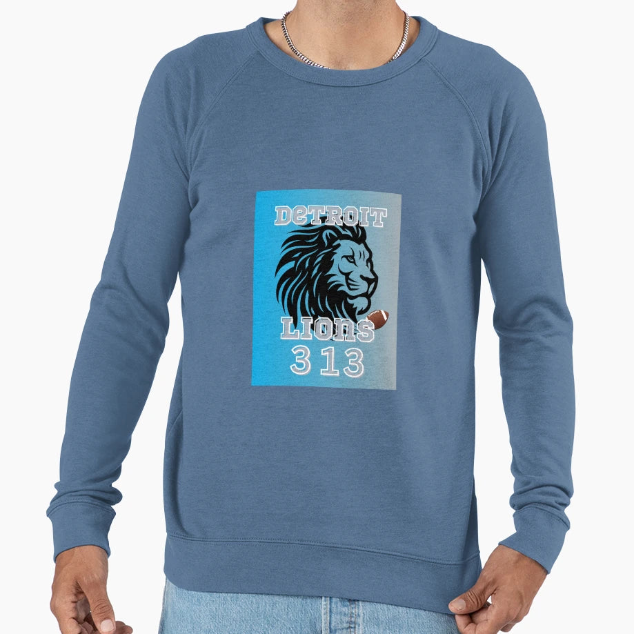 Detroit Lions Sweatshirt - Minimalist Print Men Women - T-Shirt, Sweatshirt, Hoodie