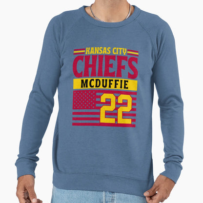 Kansas City Chiefs Mcduffie 22 Sweatshirt - Casual Everyday Wear Unisex - T-Shirt, Sweatshirt, Hoodie