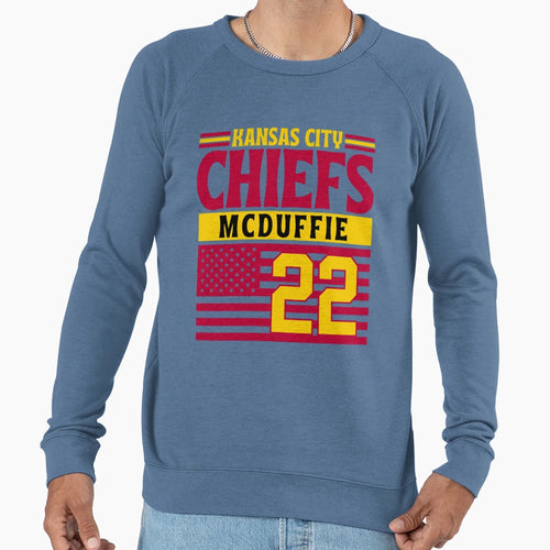 Kansas City Chiefs Mcduffie 22 Sweatshirt - Casual Everyday Wear Unisex - T-Shirt, Sweatshirt, Hoodie