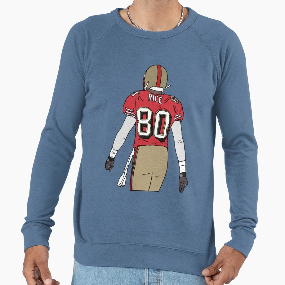 Jerry Rice Back To Sweatshirt - Novelty Apparel for Adults - T-Shirt, Sweatshirt, Hoodie
