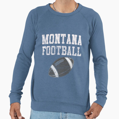 Montana Football Sweatshirt - Minimalist Print Men Women - T-Shirt, Sweatshirt, Hoodie