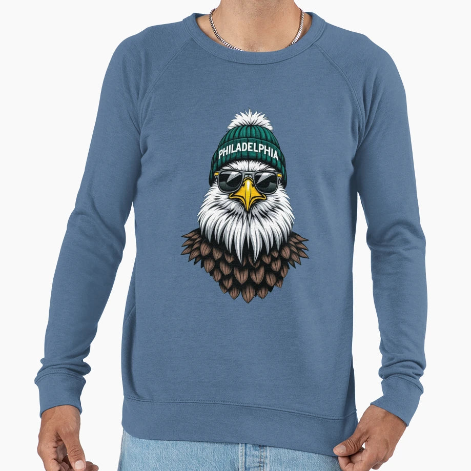 Philadelphia Eagle Sweatshirt - Fun Novelty Design for Adults - T-Shirt, Sweatshirt, Hoodie
