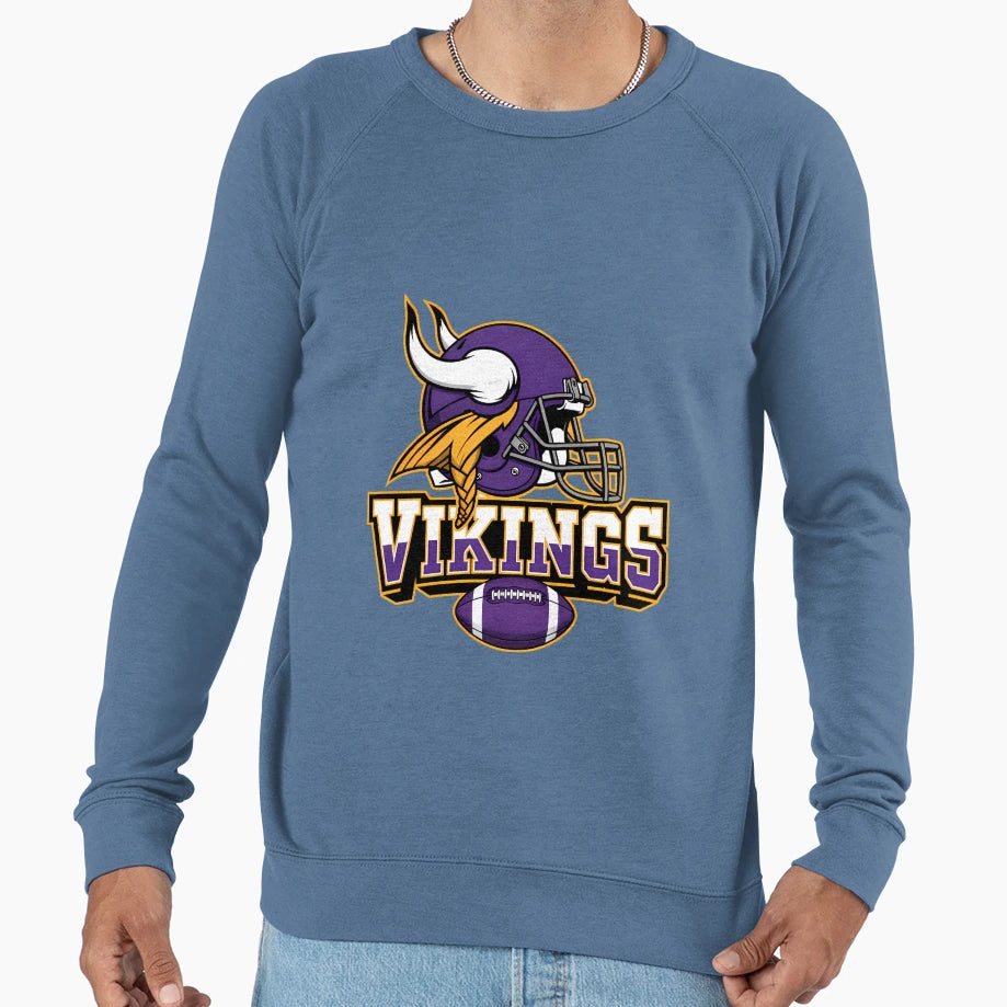 Minnesota Vikings Football Sweatshirt - Minimalist Print for Adults - T-Shirt, Sweatshirt, Hoodie