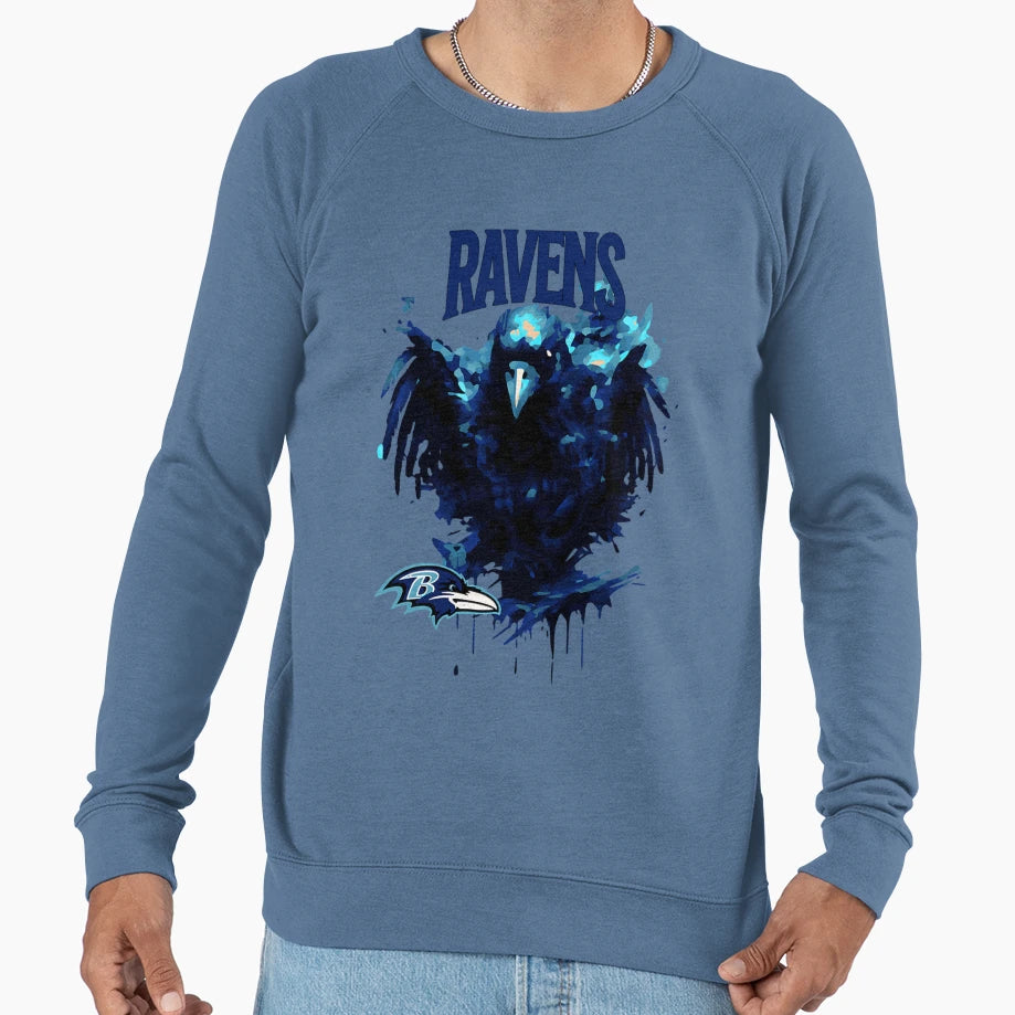 Ravens Logo Sweatshirt - Streetwear Style for Adults - T-Shirt, Sweatshirt, Hoodie