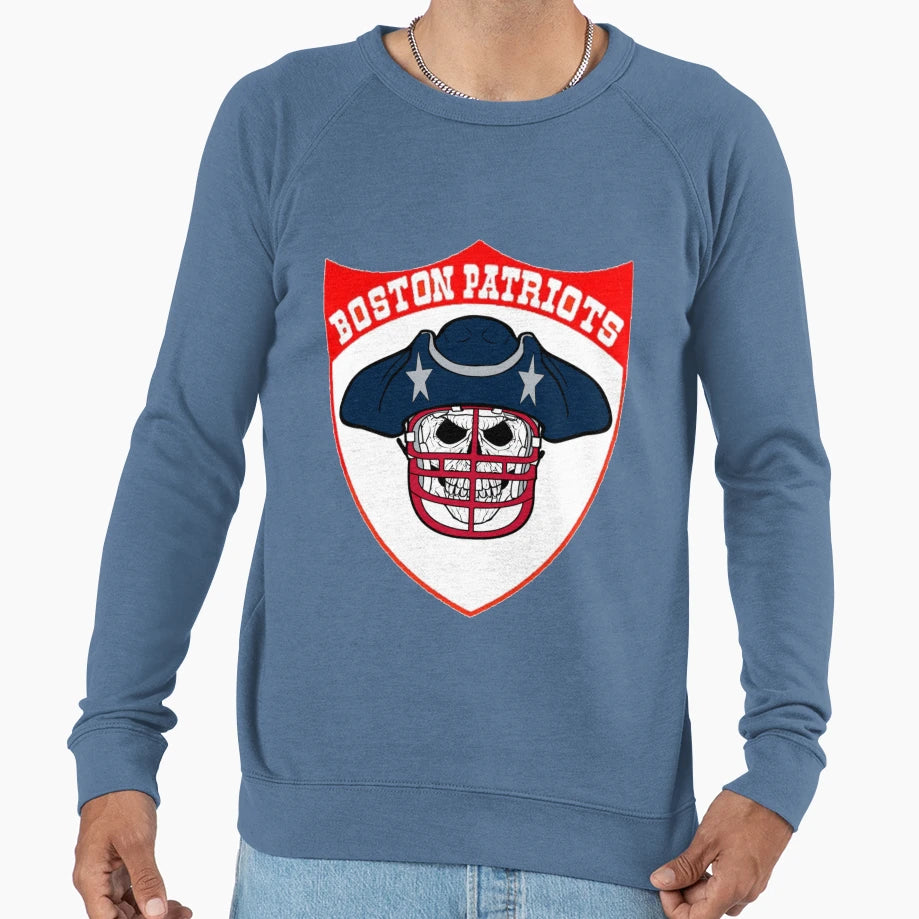 Patriots Skull Sweatshirt - Novelty Apparel for Adults - T-Shirt, Sweatshirt, Hoodie