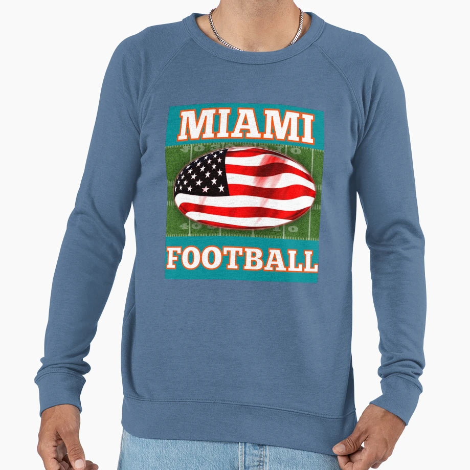 Miami Football Sweatshirt - Casual Everyday Wear Men Women - T-Shirt, Sweatshirt, Hoodie