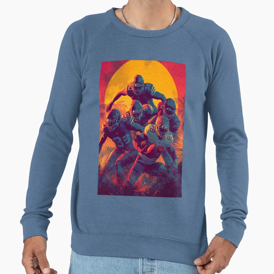 American Football Team Going Into Sweatshirt - Graphic Print for Adults - T-Shirt, Sweatshirt, Hoodie