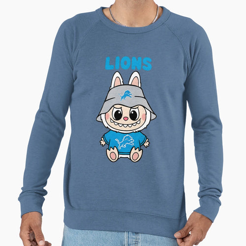 Cartoon Labubu Lions Fan Art Sweatshirt - Fun Novelty Design for Adults - T-Shirt, Sweatshirt, Hoodie