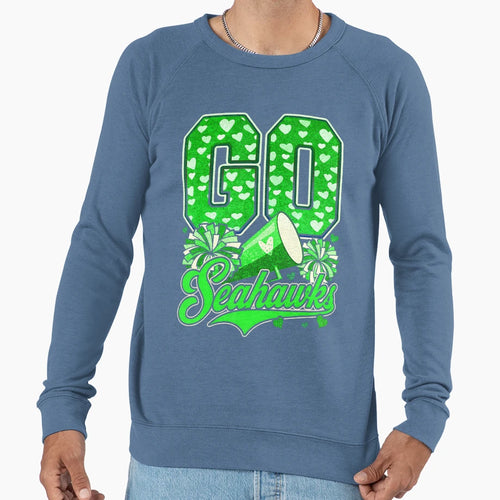Sea Hawks High School Spirit Go Sweatshirt - Minimalist Print Men Women - T-Shirt, Sweatshirt, Hoodie