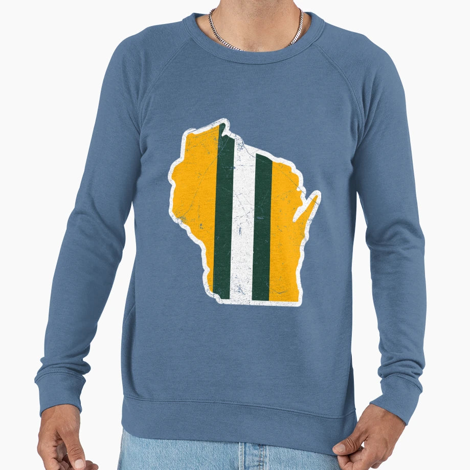 Wisconsin Helmet Sweatshirt - Casual Everyday Wear Men Women - T-Shirt, Sweatshirt, Hoodie