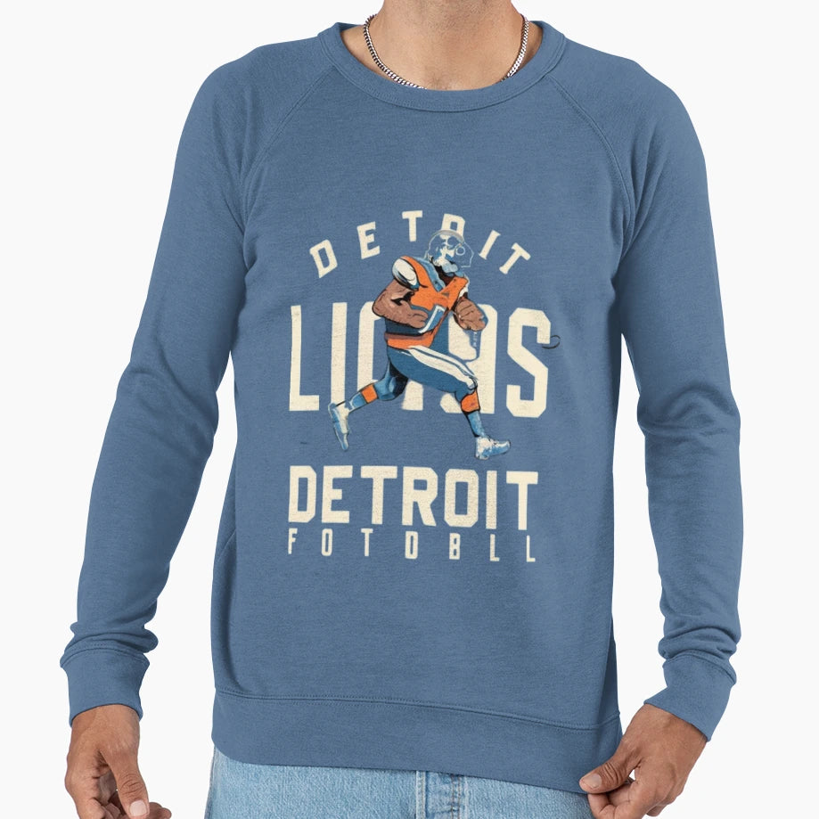 Art Detroit Lions Sweatshirt - Fun Novelty Design for Adults - T-Shirt, Sweatshirt, Hoodie