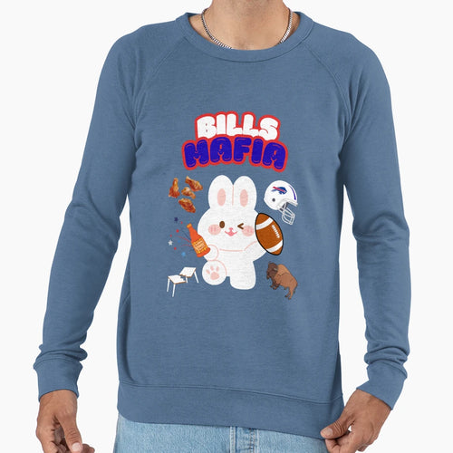 Bills Mafia Bunny Sweatshirt - Custom Art Print Unisex - T-Shirt, Sweatshirt, Hoodie