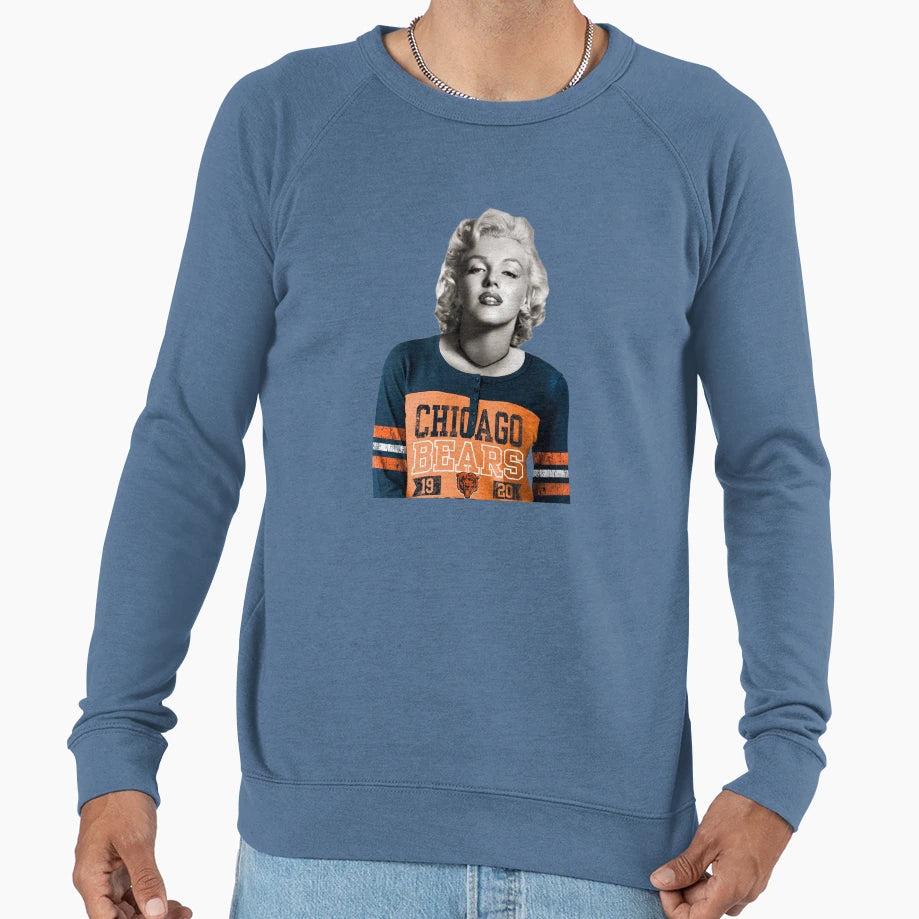 Marilyn Loves Da Bears Sweatshirt - Fun Novelty Design Unisex - T-Shirt, Sweatshirt, Hoodie