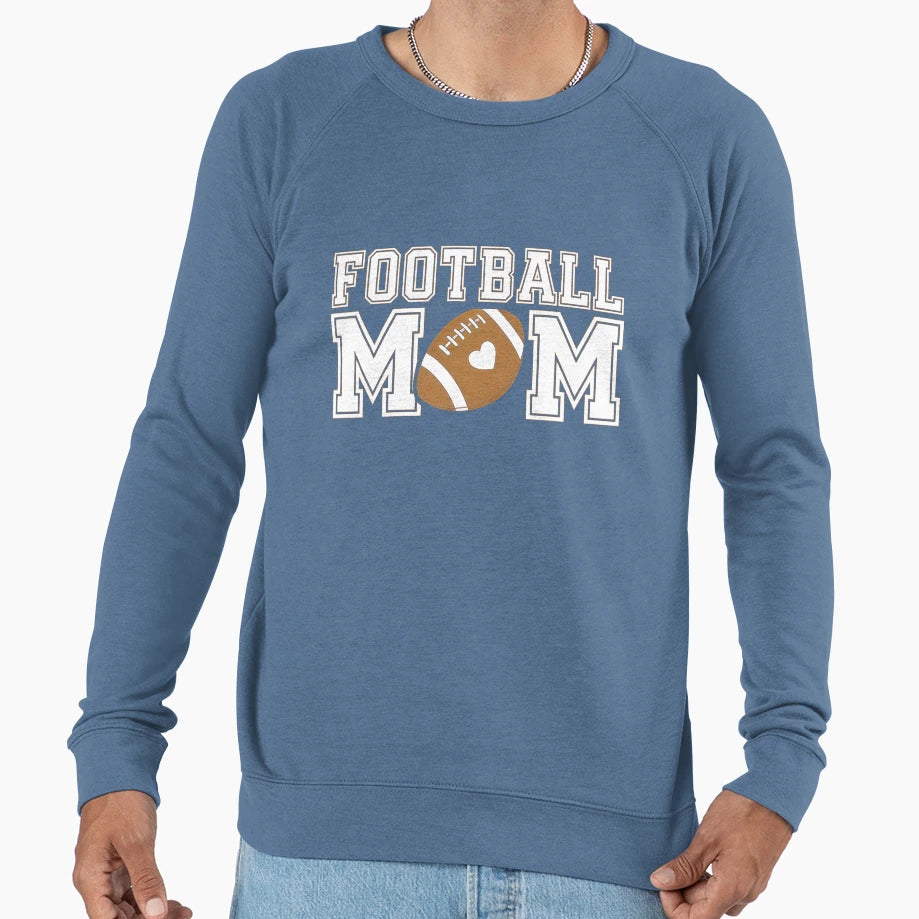 Funny Womens Game Day Football Mom Sweatshirt - Graphic Print Unisex - T-Shirt, Sweatshirt, Hoodie