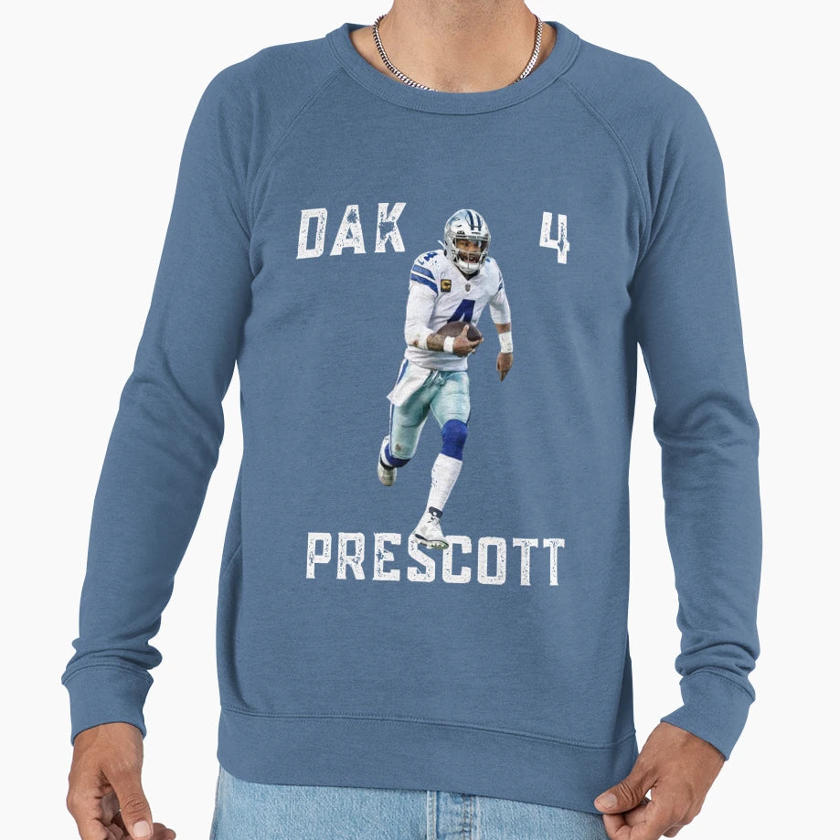 Dak Presccot Football Sweatshirt - Graphic Print Men Women - T-Shirt, Sweatshirt, Hoodie