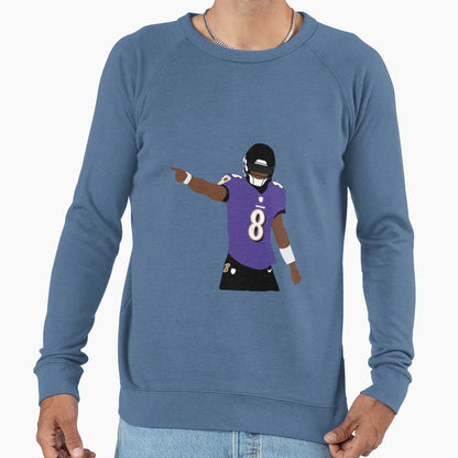 Baltimore Ravens LJ Sweatshirt - Aesthetic Graphic Unisex - T-Shirt, Sweatshirt, Hoodie