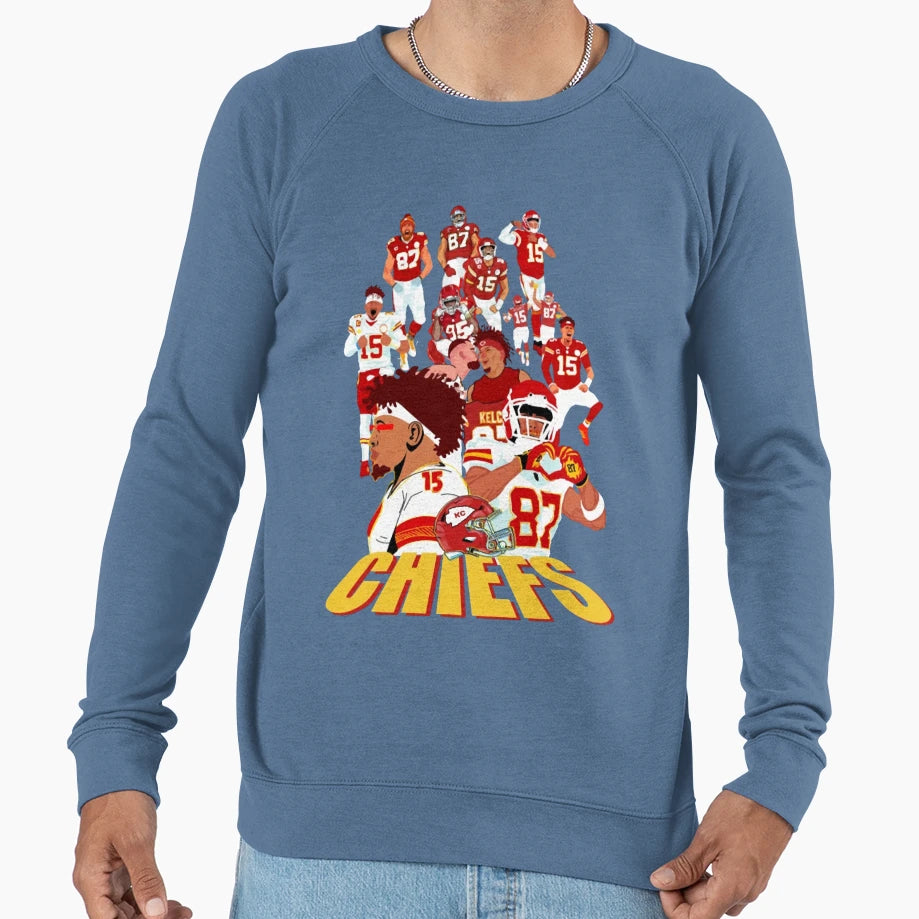 Art Kansas City Chiefs Sweatshirt - Trendy Graphic for Adults - T-Shirt, Sweatshirt, Hoodie