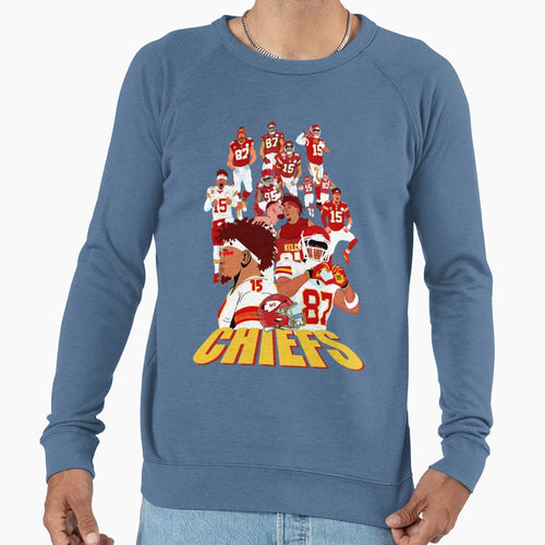 Art Kansas City Chiefs Sweatshirt - Trendy Graphic for Adults - T-Shirt, Sweatshirt, Hoodie