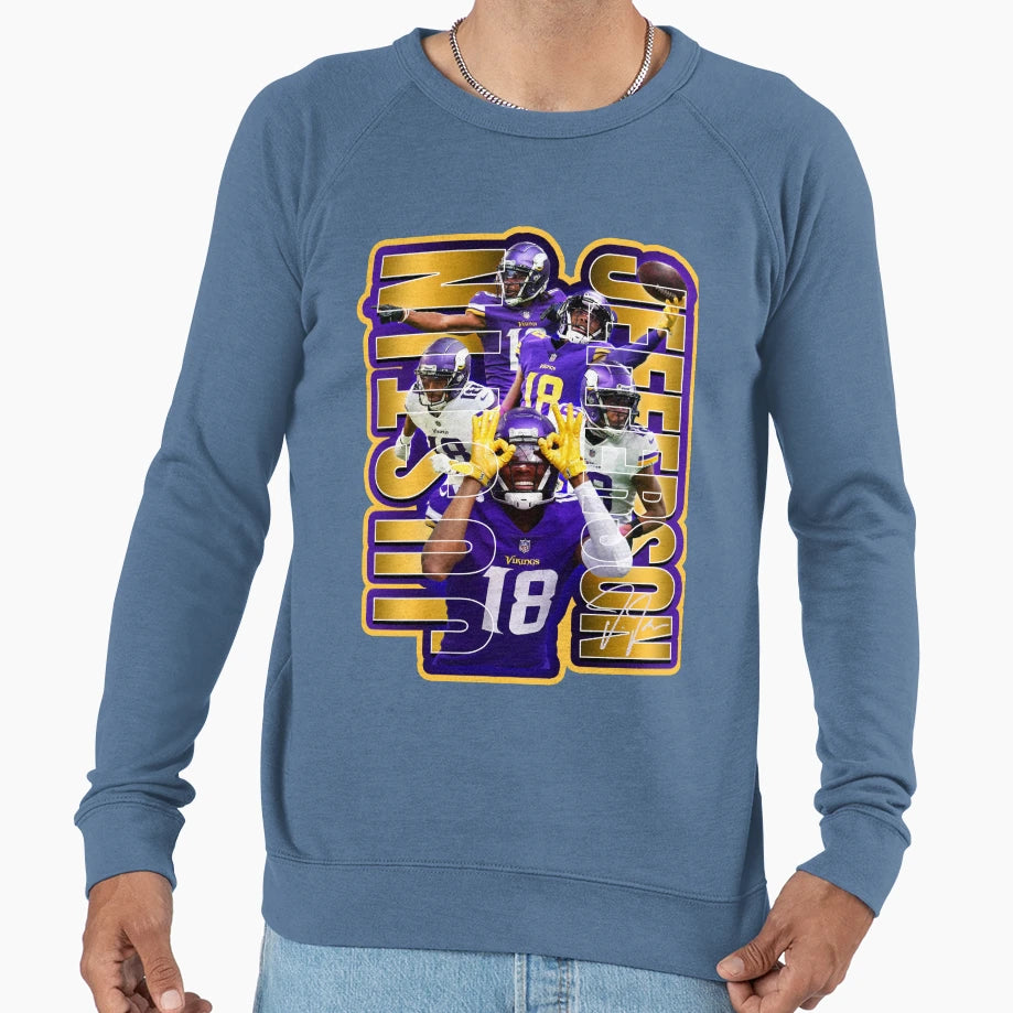 JJ Football Star Artwork Sweatshirt - Custom Art Print for Adults - T-Shirt, Sweatshirt, Hoodie