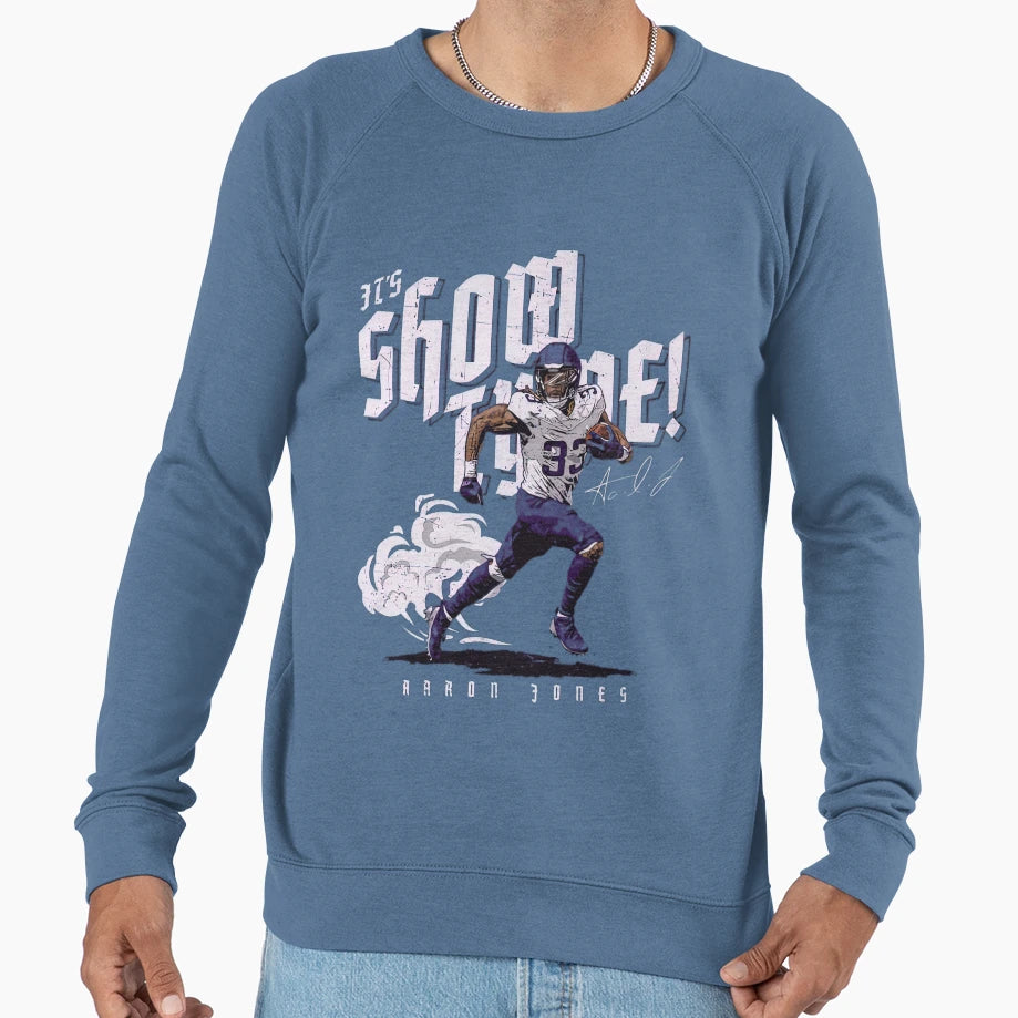 Aaron Jones Minnesota Show Tyme Sweatshirt - Fun Novelty Design for Adults - T-Shirt, Sweatshirt, Hoodie