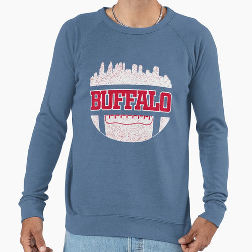 Bills Football Fan Buffalo Ny Skyline Sweatshirt - Graphic Print Men Women - T-Shirt, Sweatshirt, Hoodie