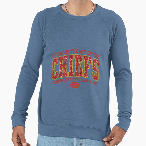 Karma Is Guy Chiefs TK Taylor Sweatshirt - Custom Art Print for Adults - T-Shirt, Sweatshirt, Hoodie