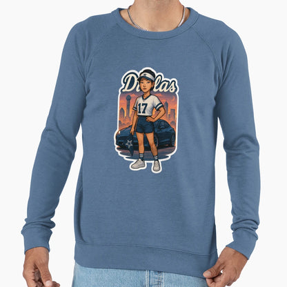 Dallas Cowboys Female Fan Dallas Dusk Sweatshirt - Unique Graphic Unisex - T-Shirt, Sweatshirt, Hoodie