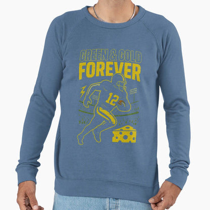 Green Bay Packers Grunge Football Sweatshirt - Trendy Graphic Men Women - T-Shirt, Sweatshirt, Hoodie