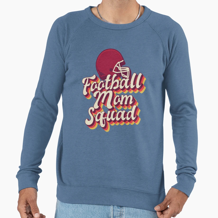 Football Mom Squad American Football Sweatshirt - Novelty Apparel Unisex - T-Shirt, Sweatshirt, Hoodie