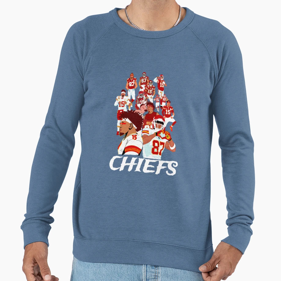 Kansas City Chiefs Sweatshirt - Aesthetic Graphic Men Women - T-Shirt, Sweatshirt, Hoodie