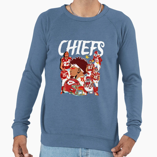 Kansas City Chiefs Red Sweatshirt - Casual Everyday Wear for Adults - T-Shirt, Sweatshirt, Hoodie