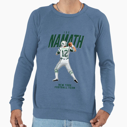Joe Namath 12 New York Football Team Sweatshirt - Graphic Print Men Women - T-Shirt, Sweatshirt, Hoodie