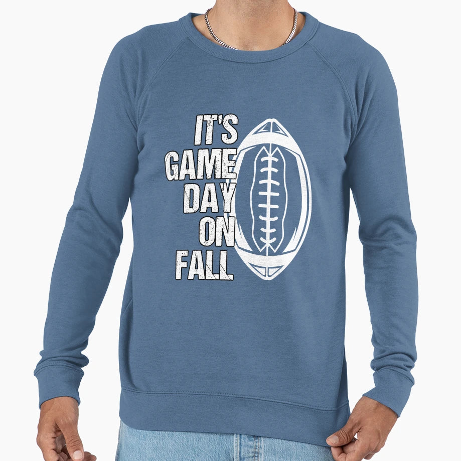 Fall Season Game Day American Sweatshirt - Aesthetic Graphic for Adults - T-Shirt, Sweatshirt, Hoodie