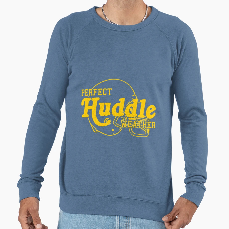 Football Yellow Huddle Weather Sweatshirt - Trendy Graphic for Adults - T-Shirt, Sweatshirt, Hoodie