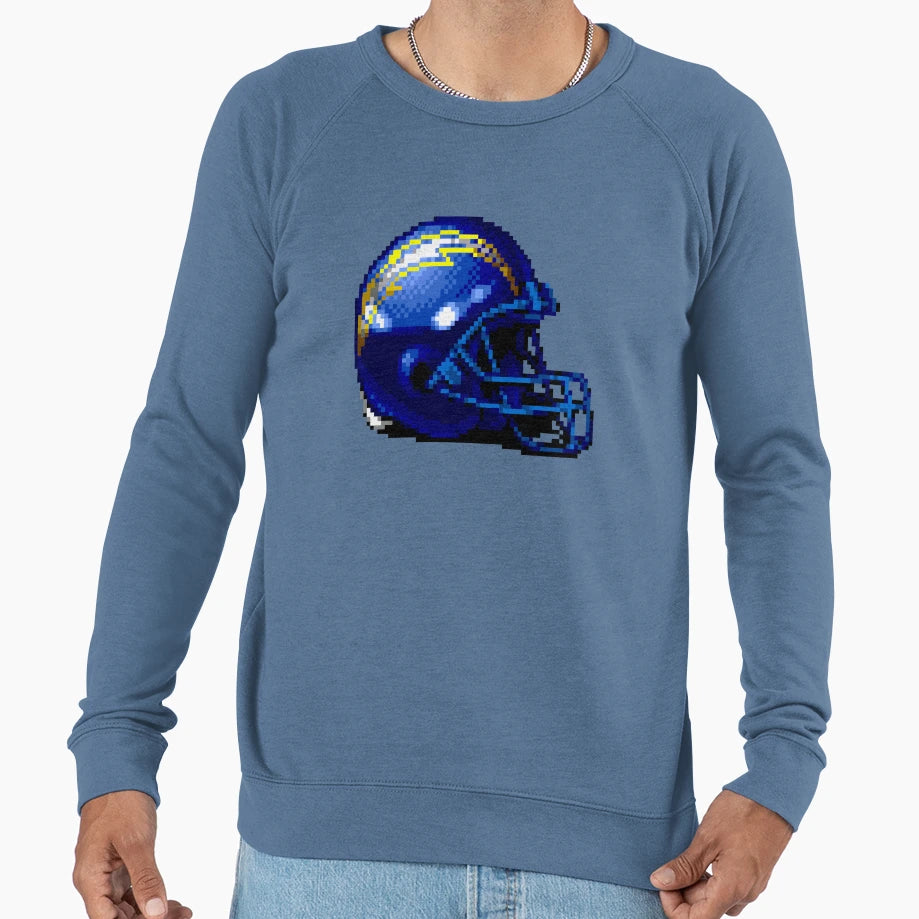 Chargers Helmet Sprite Sweatshirt - Streetwear Style for Adults - T-Shirt, Sweatshirt, Hoodie