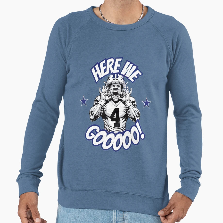 Gooo Football Fan Art Sweatshirt - Novelty Apparel for Adults - T-Shirt, Sweatshirt, Hoodie