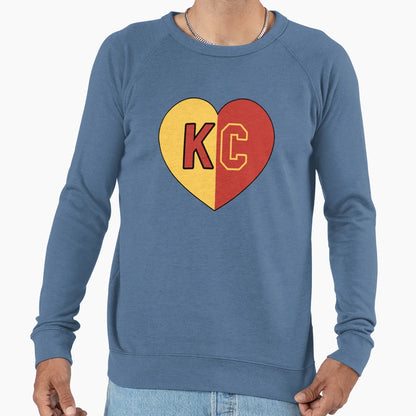 I Love Kansas City Kc Heart Sweatshirt - Custom Art Print for Adults - T-Shirt, Sweatshirt, Hoodie
