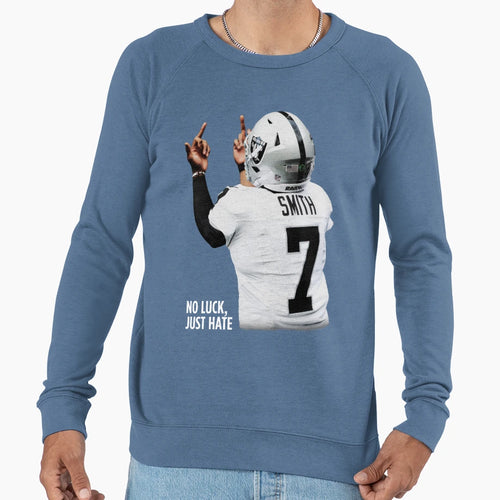 Geno Smith No Luck Just Hate Sweatshirt - Aesthetic Graphic Unisex - T-Shirt, Sweatshirt, Hoodie