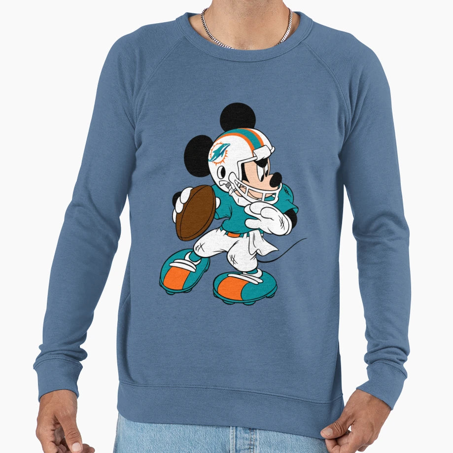 Miami Dolphins Logo Sweatshirt - Novelty Apparel for Adults - T-Shirt, Sweatshirt, Hoodie