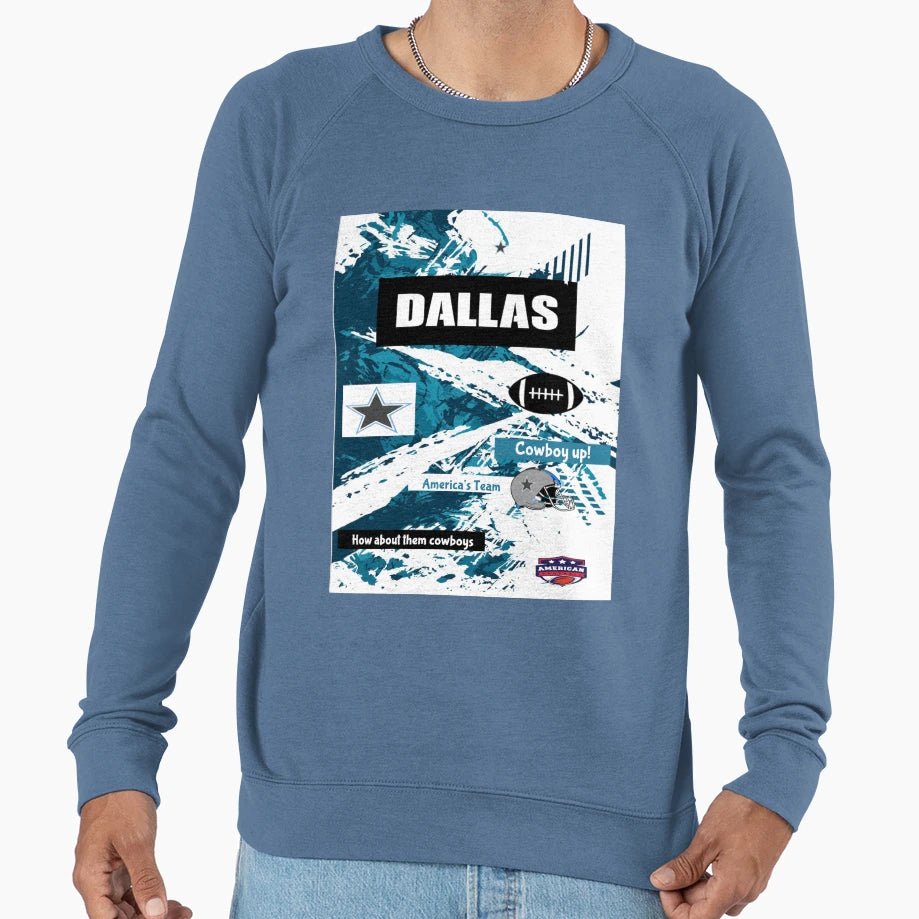 American Football Dallas Sweatshirt - Trendy Graphic Men Women - T-Shirt, Sweatshirt, Hoodie