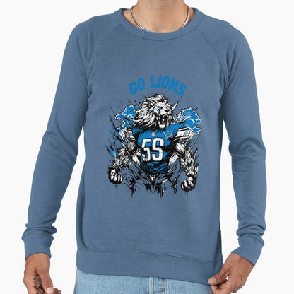 Art Detroit Lions Sweatshirt - Aesthetic Graphic for Adults - T-Shirt, Sweatshirt, Hoodie