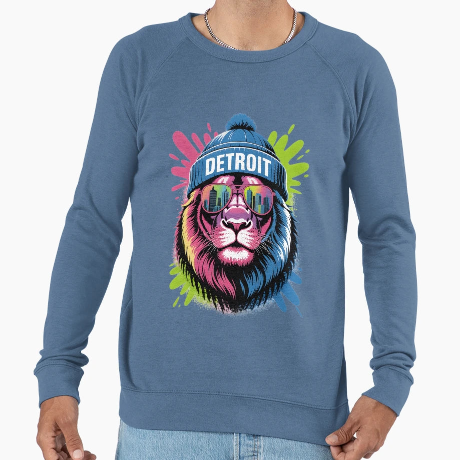 Detroit Lion Sweatshirt - Trendy Graphic Unisex - T-Shirt, Sweatshirt, Hoodie