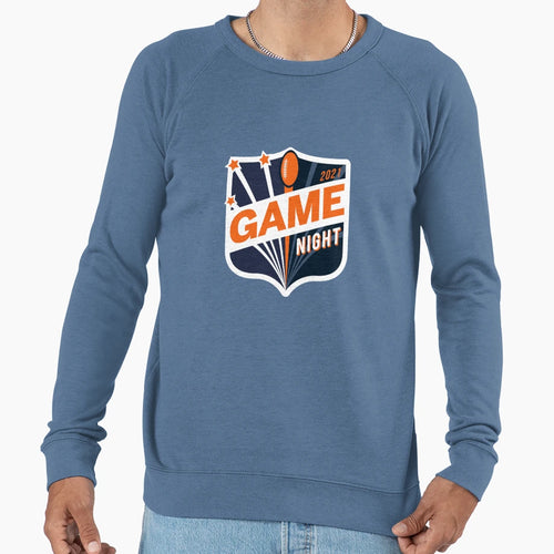 Game Night 2021 Shield Badge Sports Sweatshirt - Graphic Print Unisex - T-Shirt, Sweatshirt, Hoodie