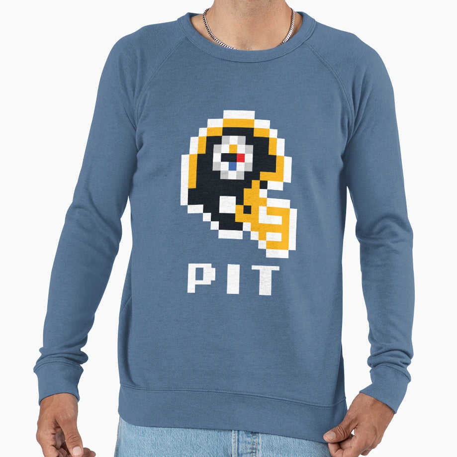 Pittsburgh Steelers Tecmo Super Sweatshirt - Fun Novelty Design for Adults - T-Shirt, Sweatshirt, Hoodie